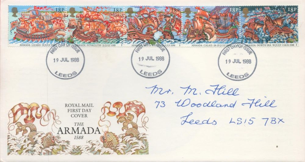 Lot 124: The Armada 1588 FDC with Stamps and FDI...