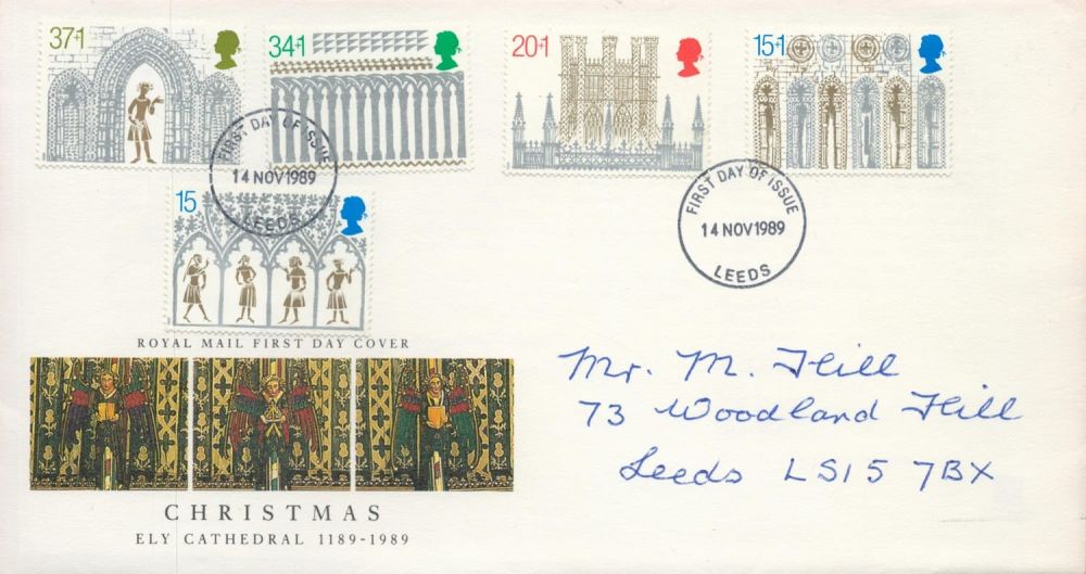 Lot 129: Christmas - Ely Cathedral 1189 - 1989 FDC...