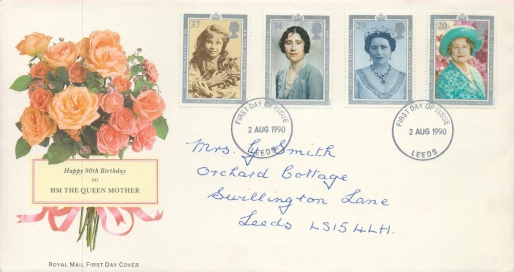 Lot 133: Happy 90th Birthday The Queen Mother FDC with...