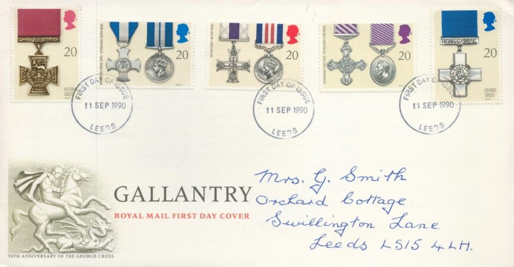 Lot 134: Gallantry FDC with Stamps and FDI postmarks 11th...