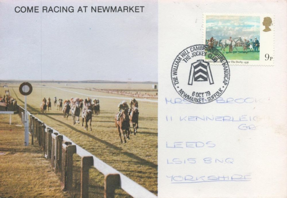 Lot 138: Come Racing At Newmarket FDC with Stamps and...