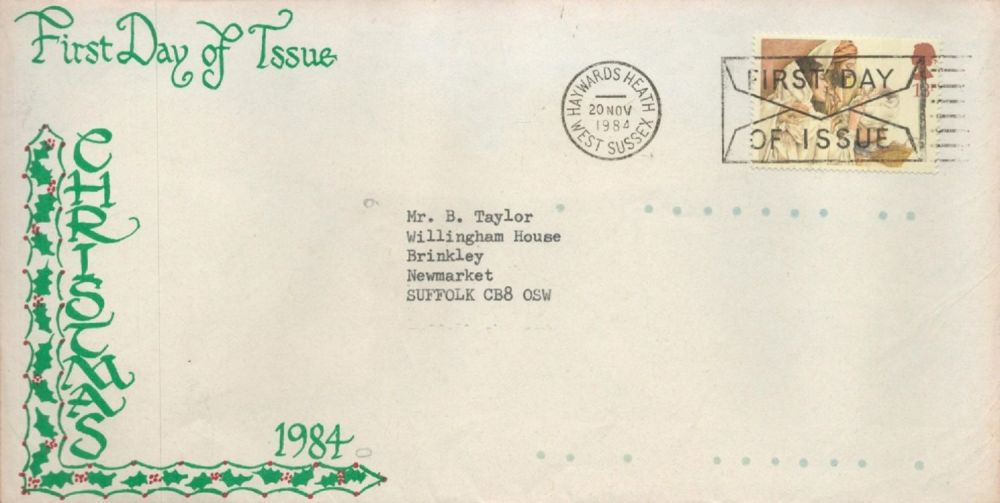 Lot 144: Christmas 1984 FDC with Stamps and FDI postmarks...