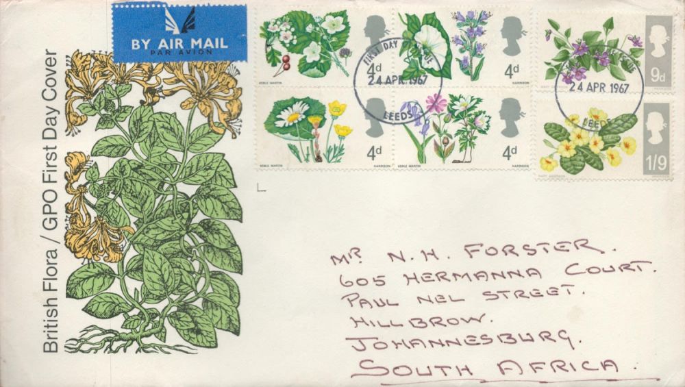 Lot 153: British Flora FDC with Stamps and FDI postmarks...