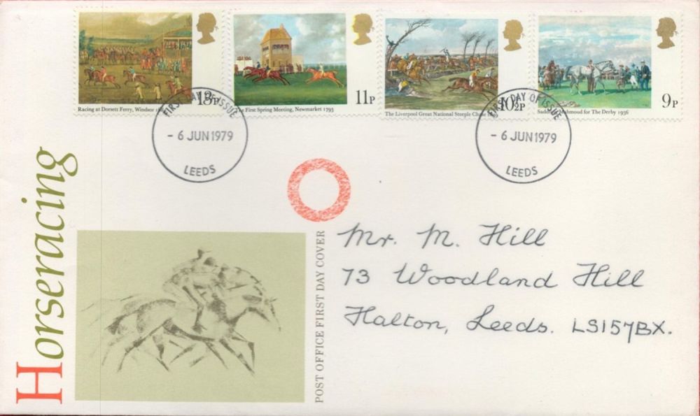 Lot 157: Horseracing FDC with Stamps and FDI postmarks 6th...