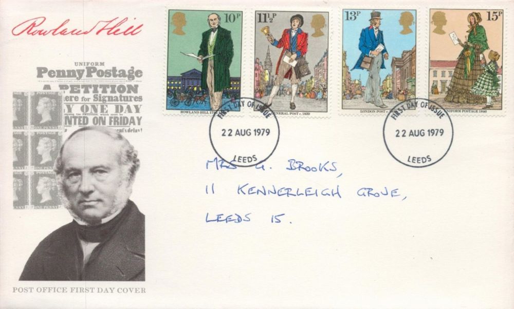 Lot 159: Rowland Hill FDC with Stamps and FDI postmarks...