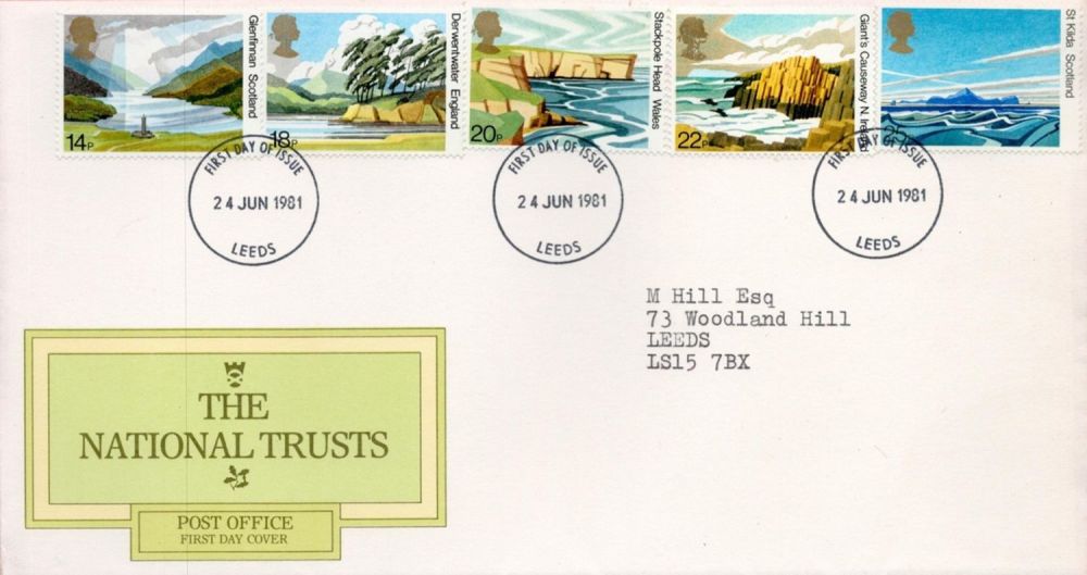 Lot 174: The National Trusts FDC with Stamps and FDI...