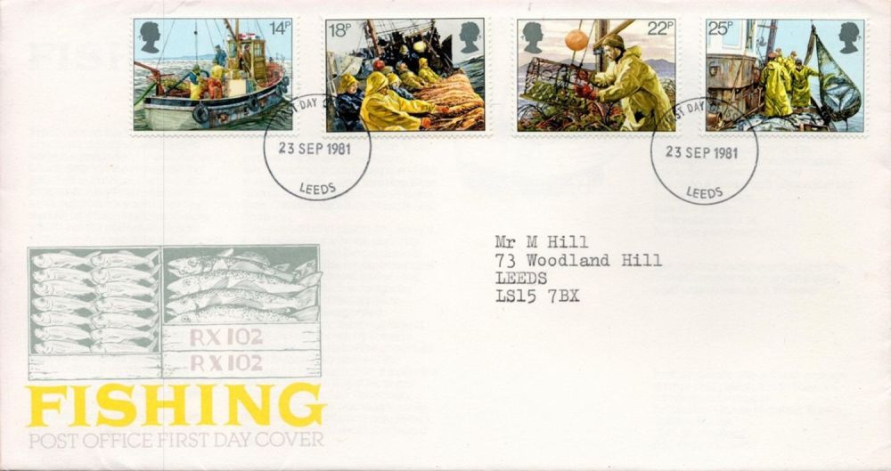 Lot 177: Fishing FDC with Stamps and FDI postmarks 23rd...