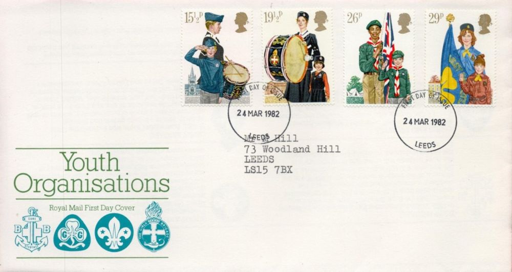 Lot 180: Youth Organisations FDC with Stamps and FDI postmarks...
