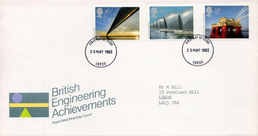 Lot 189: British Engineering Achievements FDC with Stamps and FDI...