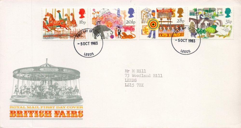 Lot 192: British Fairs FDC with Stamps and FDI postmarks...