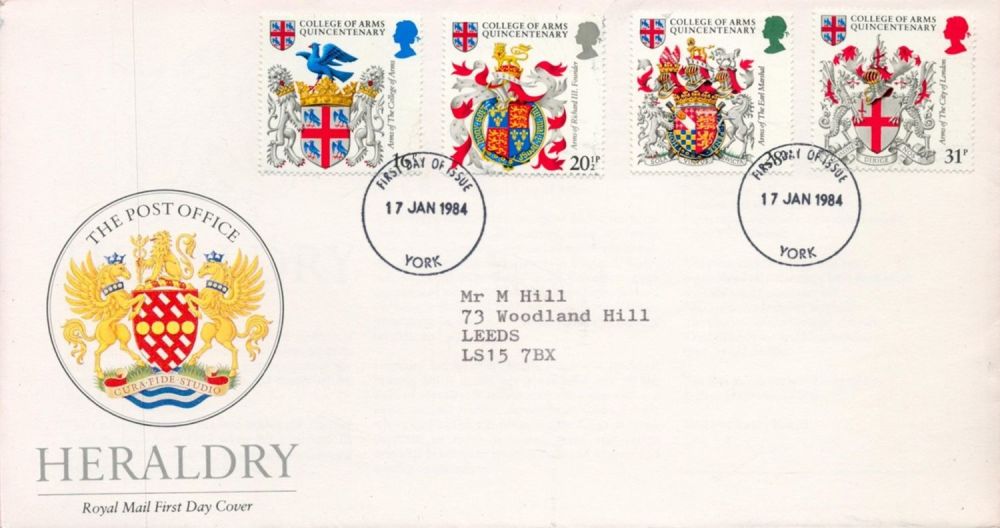 Lot 194: Heraldry FDC with Stamps and FDI postmarks 17th...