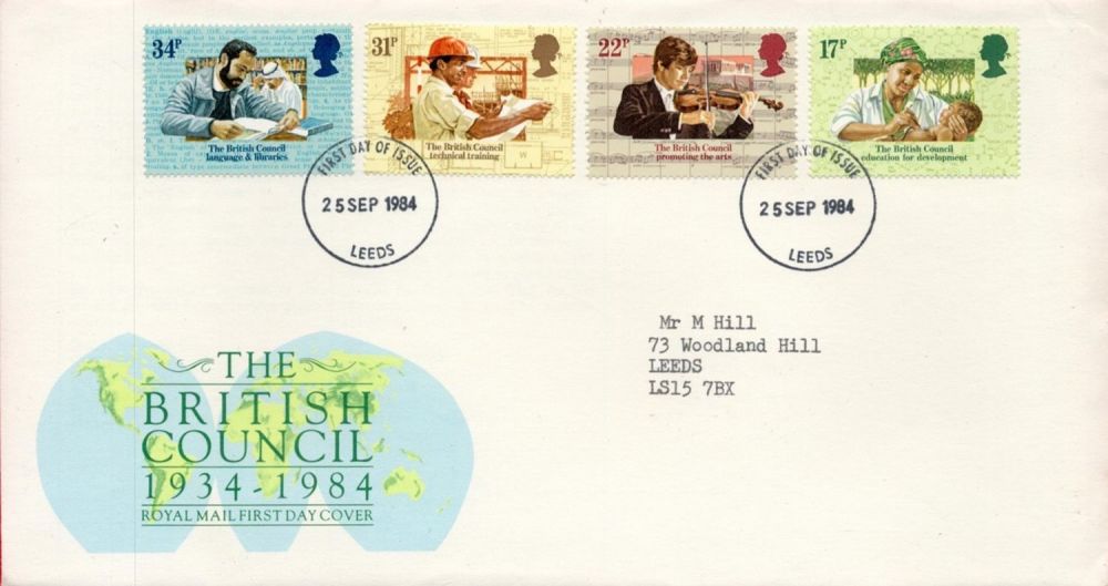 Lot 200: The British Council 1934 - 1984 FDC with...