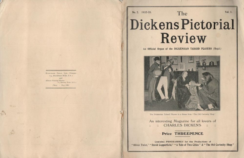 Lot 161: The Dickens Pictorial Review. An Official Organ of...