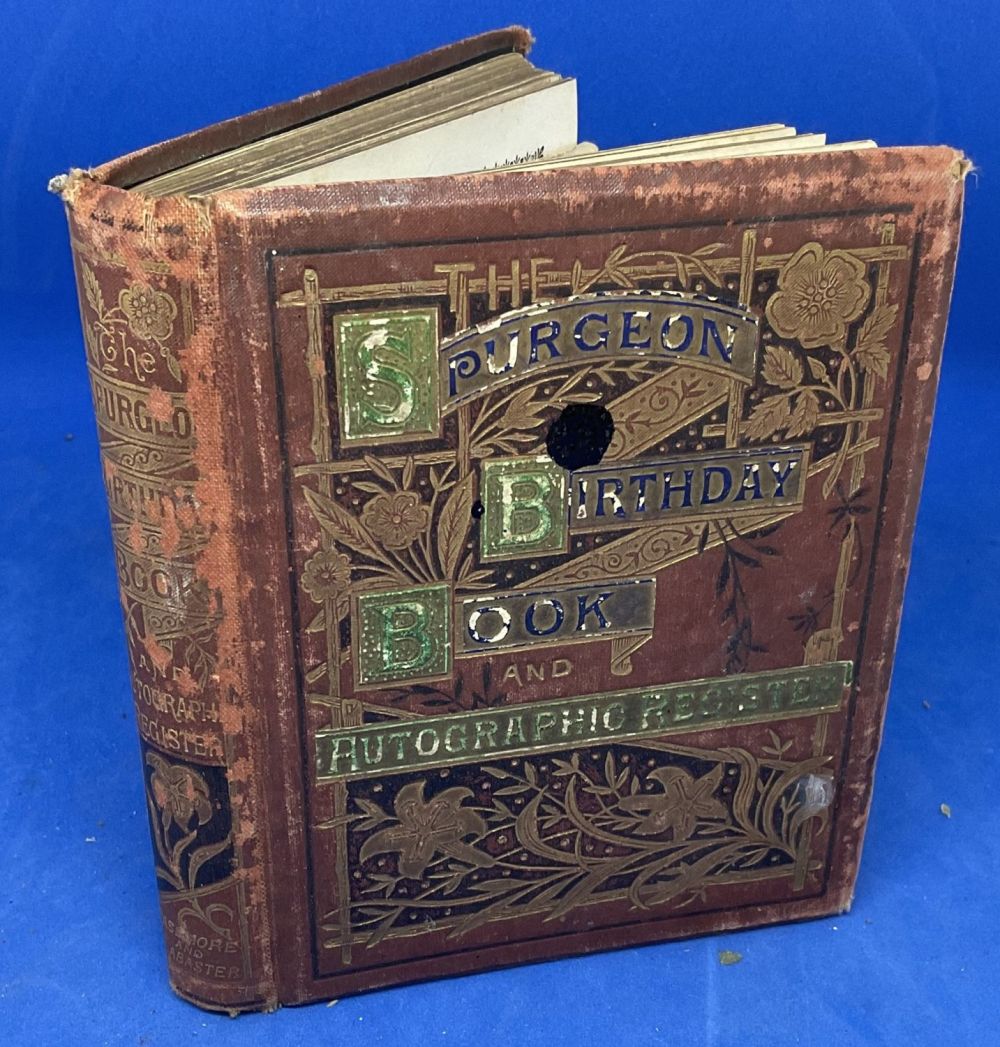 Lot 317: C H Spurgeon. The Spurgeon Birthday Book. Published...