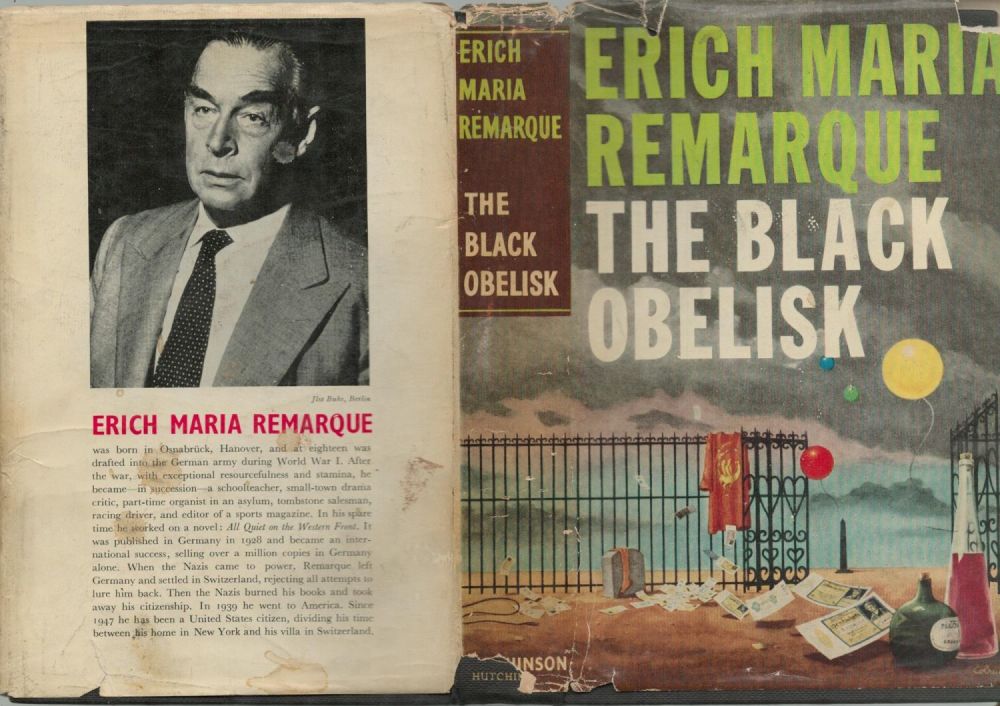 Lot 383: Erich Maria Remarque. The Black Obelisk. Published by...