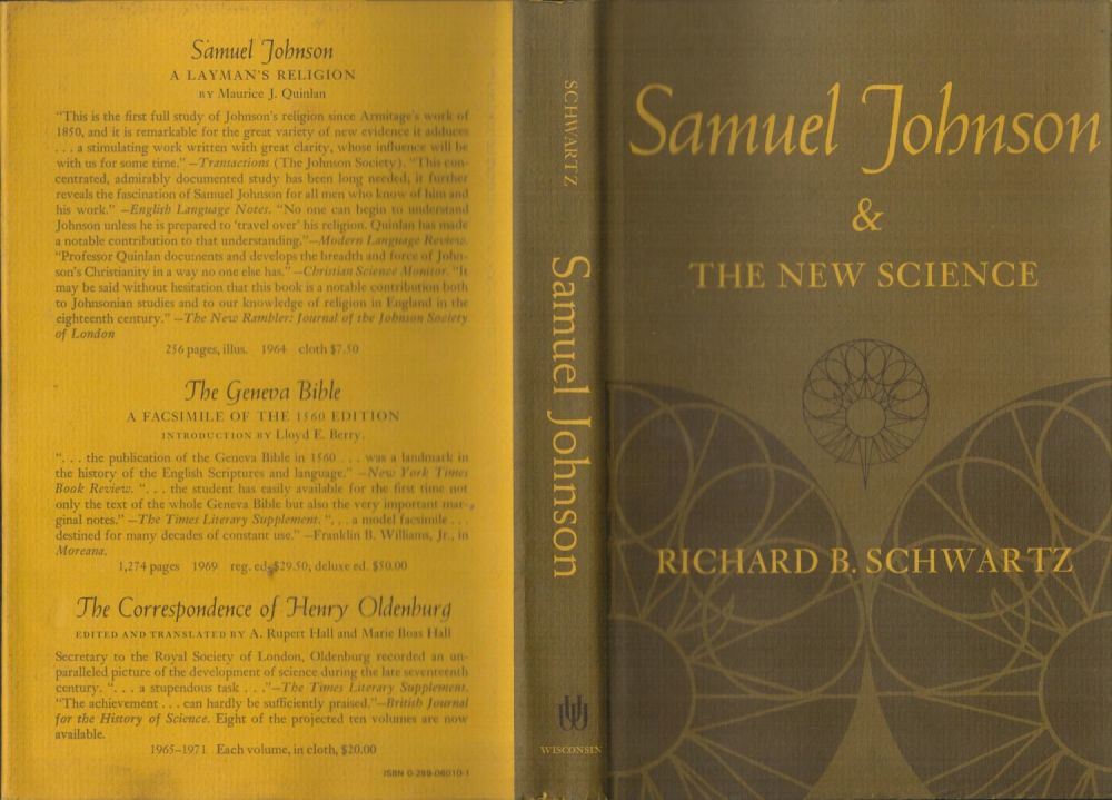 Lot 429: Richard B Schartz. Samuel Johnson and The New...