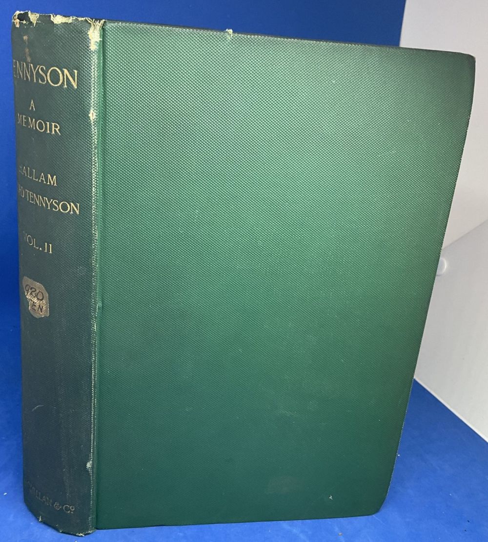 Lot 473: Alfred Lord Tennyson. A Memoir by His Son...