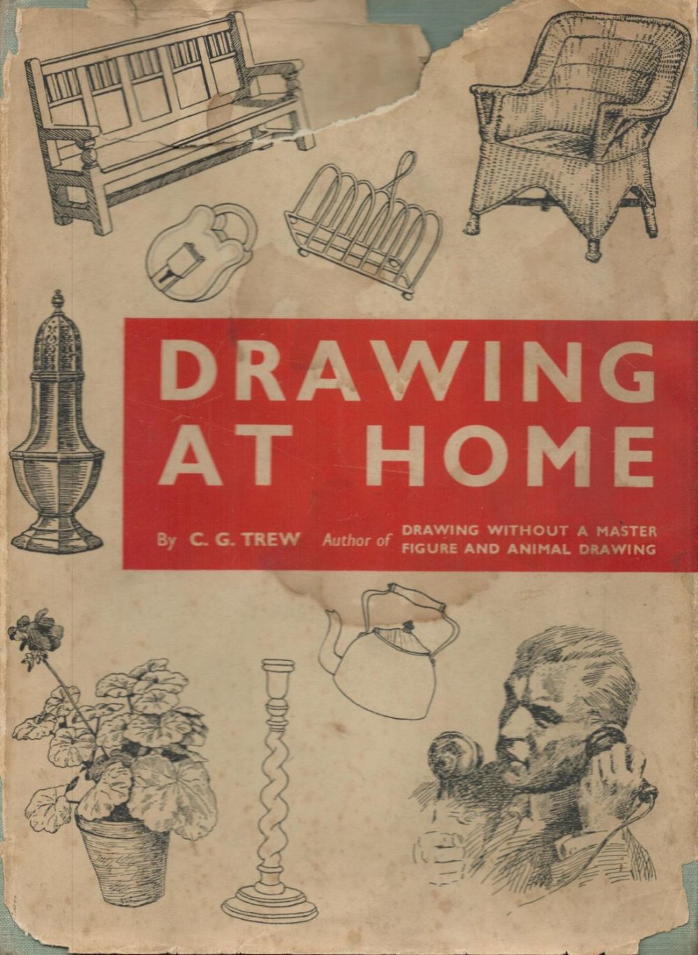Lot 109: Drawing At Home by C G Trew 1939...