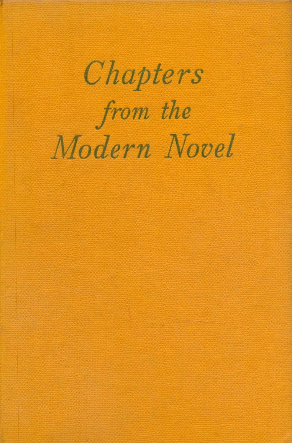 Lot 177: Chapters from The Modern Novel selected by T...