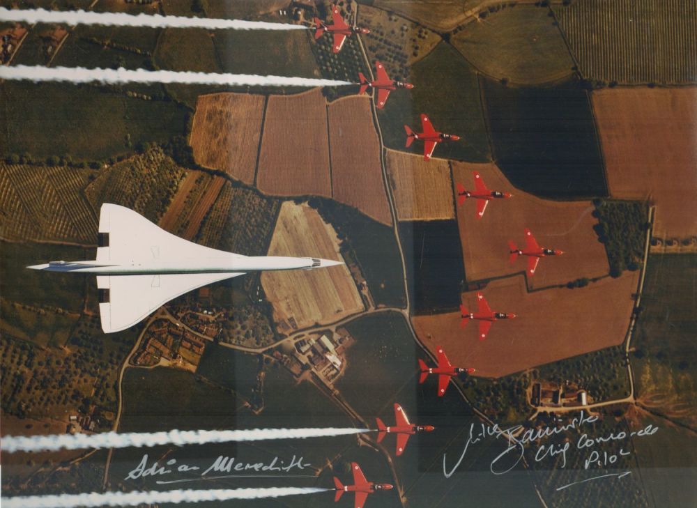 Lot 24: Concorde Capt Mike Bannister and photographer Adrian Meredith...
