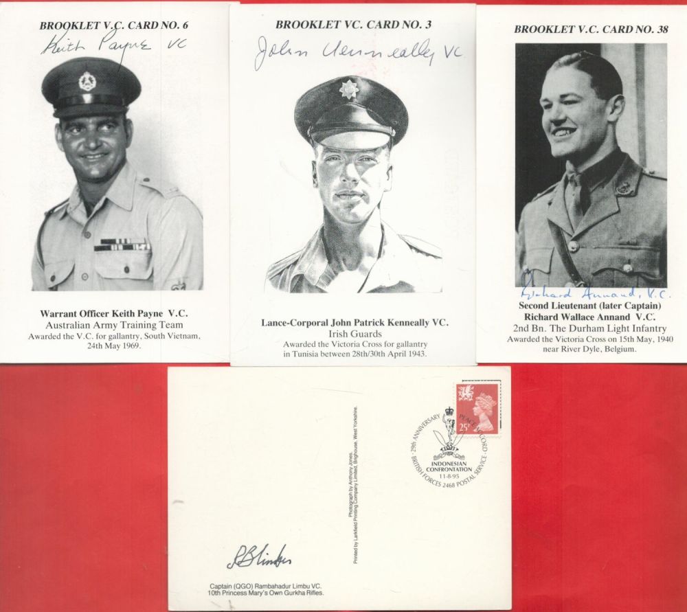 Lot 58: WW2 Victoria Cross winners collection of 4 Brooklet...