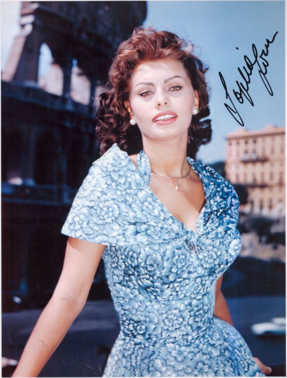 Lot 72: Sophia Loren signed stunning sexy 10 x 8...