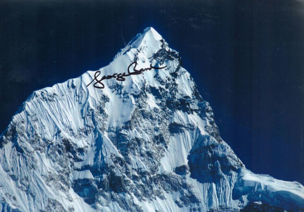 Lot 76: Everest Mountaineer George Band signed 12 x 8...