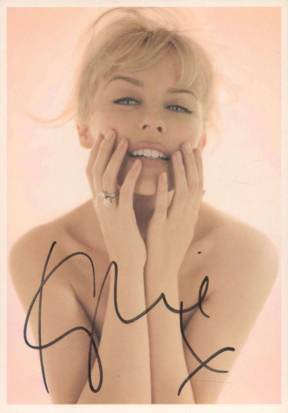 Lot 84: Kyle Minogue signed 6 x 4 inch colour...