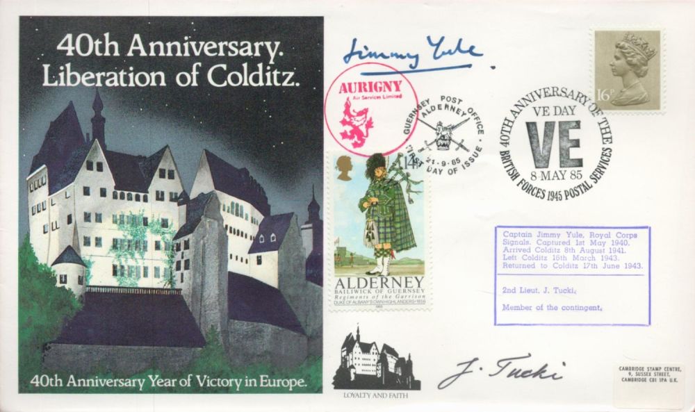 Lot 91: WW2 Colditz Castle Pows Capt Jimmy Yule And...