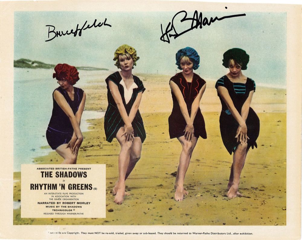 Lot 148: The Shadows Vintage 'Rhythm 'N Greens' 8x10 Promo...