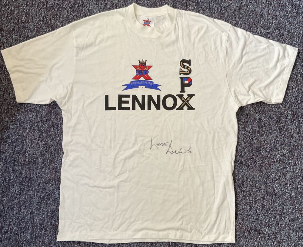 Lot 150: Lennox Lewis World Heavyweight Boxing Champion Signed SPX...