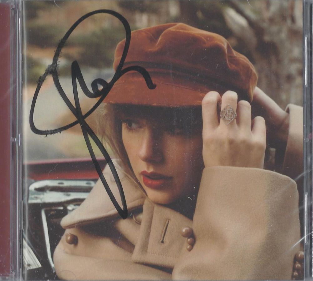 Lot 162: Taylor Swift signed CD sleeve case, complete with...
