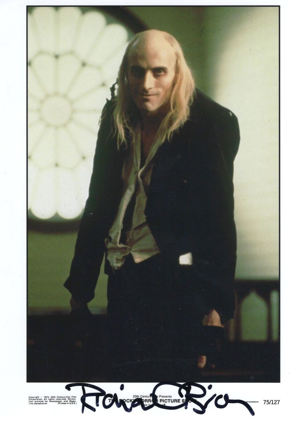 Lot 171: Richard O'Brien signed 10x8 colour promo photograph pictured...