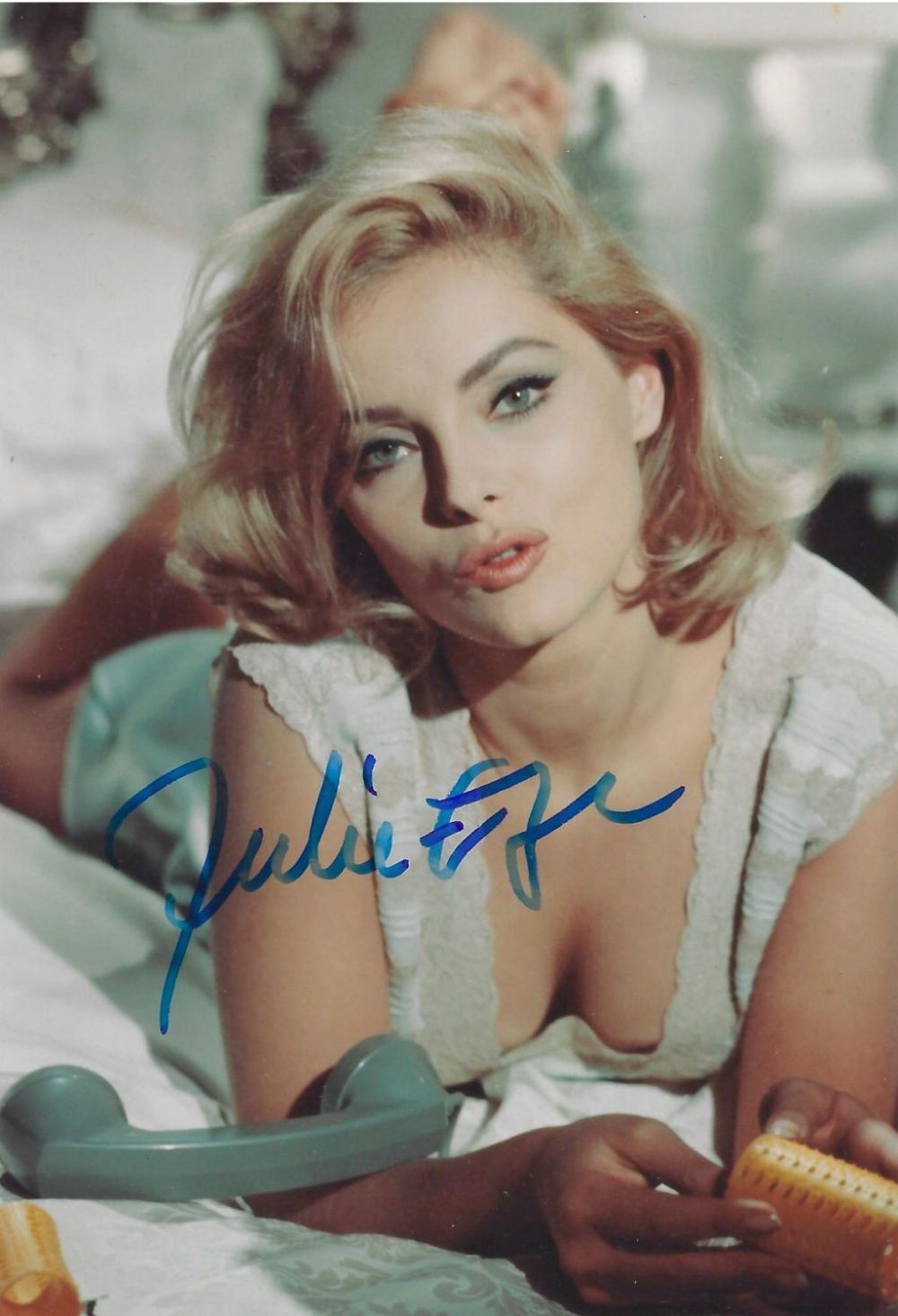 Lot 172: Julie Ege signed 6x4 colour photograph signed in...