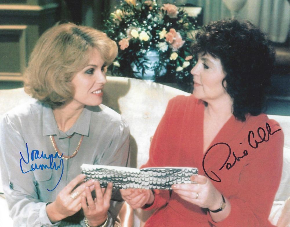 Lot 179: Joanna Lumley and Pauline Collins signed 10x8 colour...
