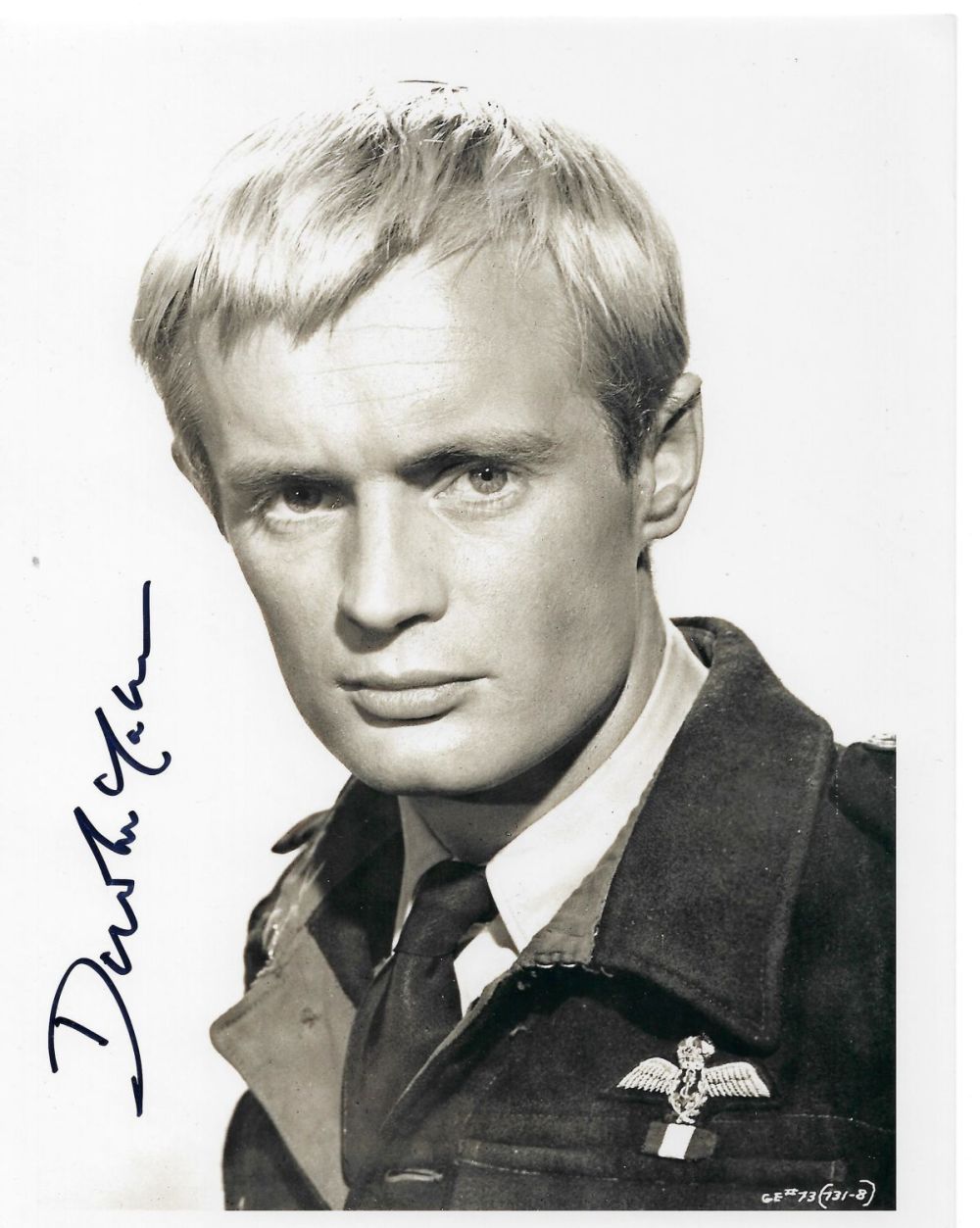 Lot 191: David McCallum signed 10x8 black and white photograph....
