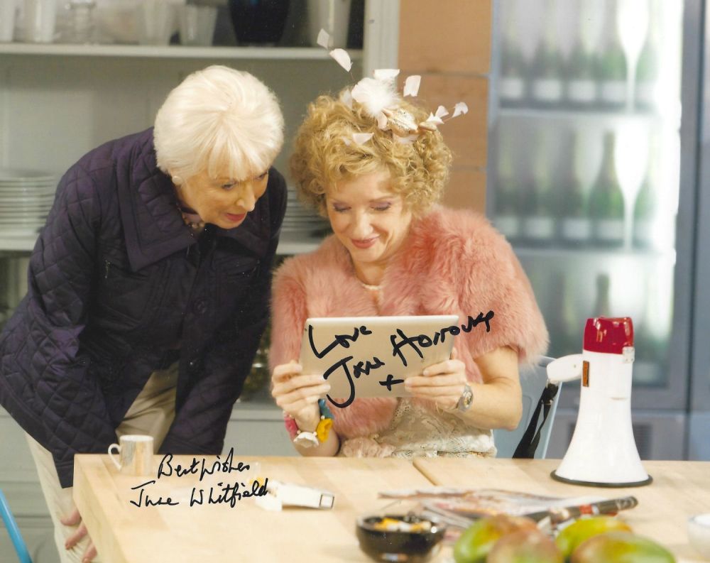 Lot 197: June Whitfield and Jane Horrocks signed 10x8 colour...