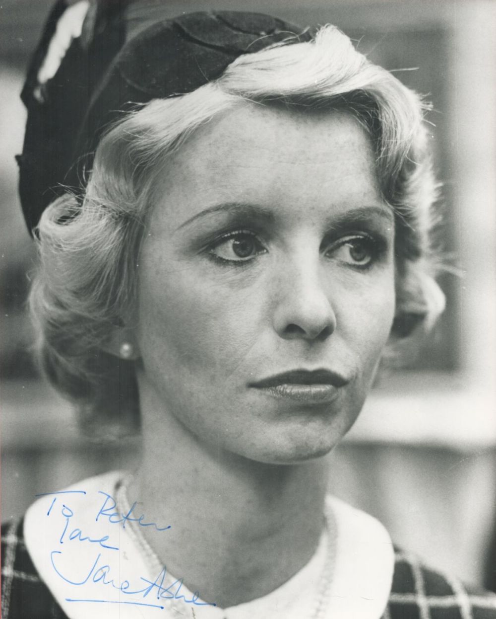 Lot 207: Jane Asher signed 10x8 vintage black and white...