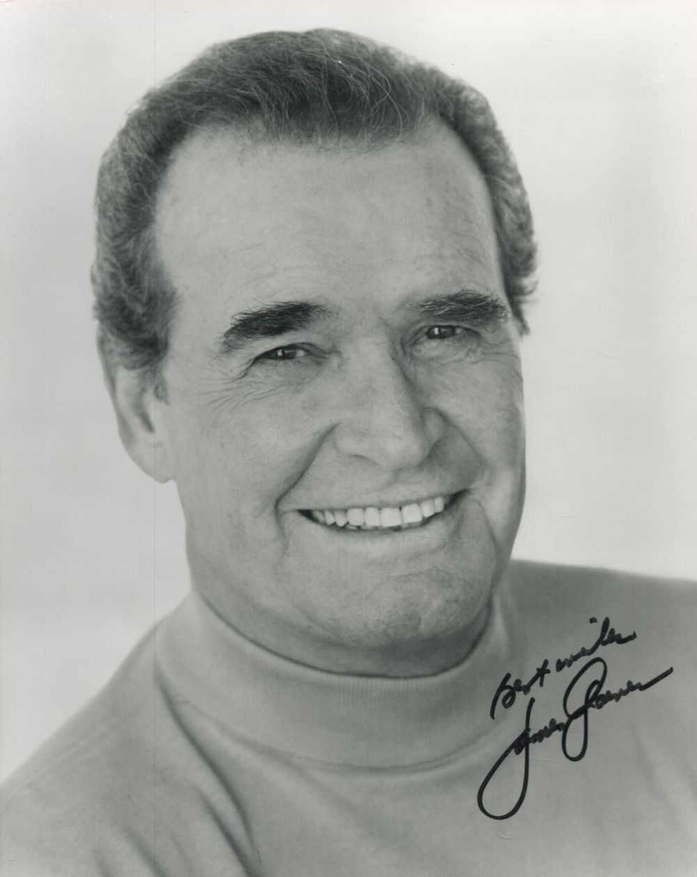Lot 219: James Garner signed 10x8 black and white photo....