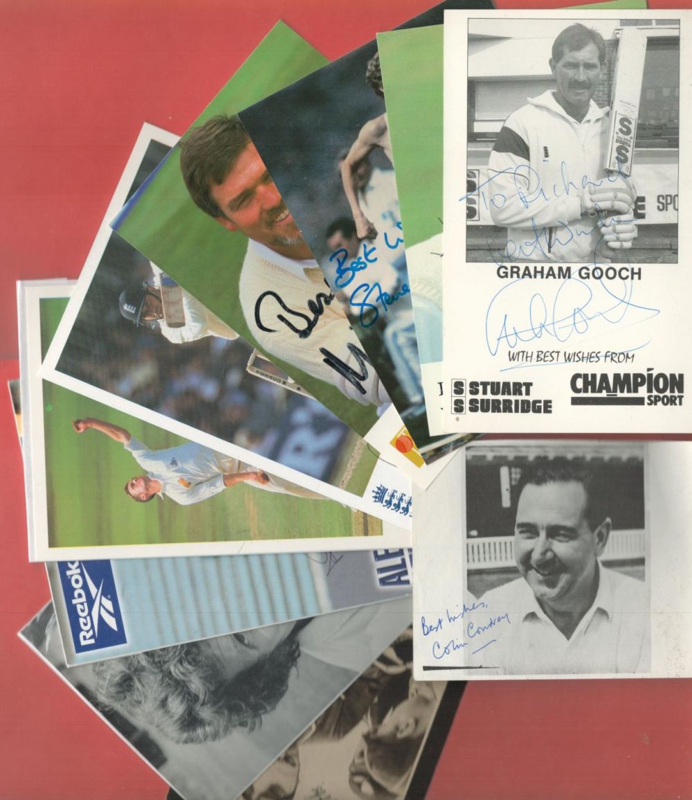 Lot 221: Sport Collection 20 signed assorted photos includes some...