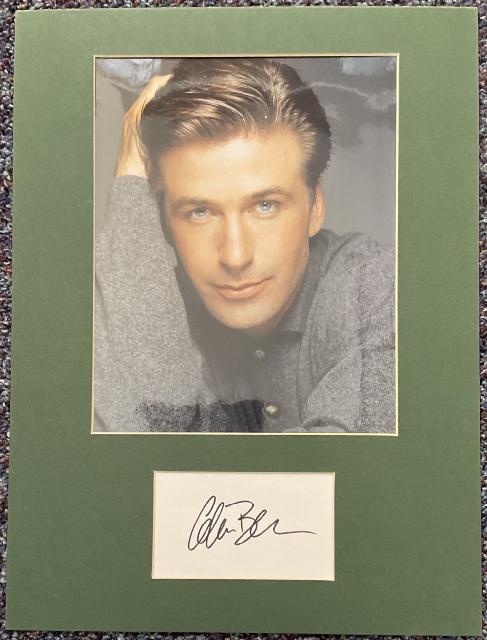 Lot 248: Alec Baldwin 16x12 overall mounted signature piece includes...
