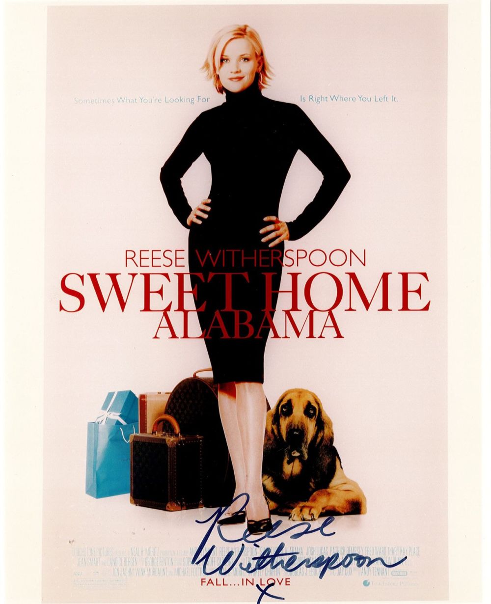 Lot 277: Reese Witherspoon signed 10x8 Sweet Home Alabama colour...