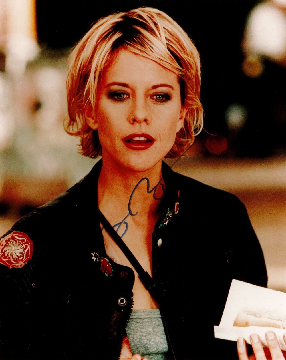 Lot 288: Meg Ryan signed 10x8 colour photo signature slightly...