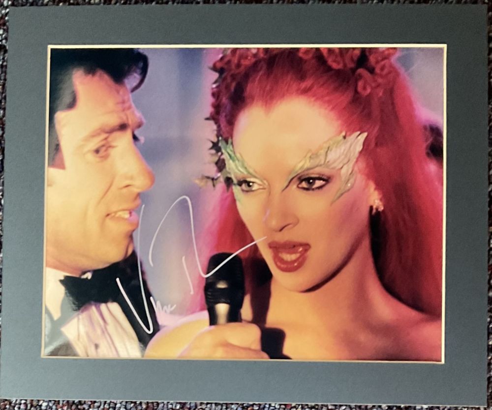 Lot 320: Uma Thurman signed 12x10 overall mounted colour photo....