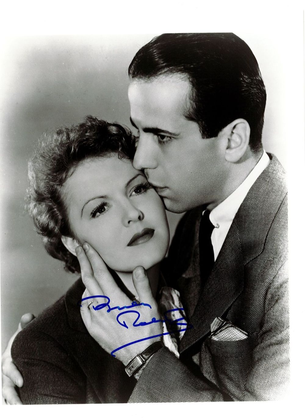 Lot 331: Beverly Roberts signed 10x8 black and white vintage...