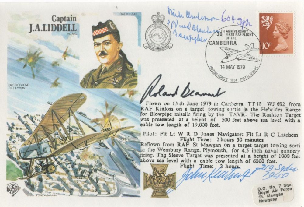 Lot 82: RAF WW2 Multi signed Captain J A Liddell...