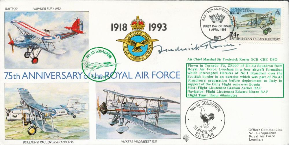 Lot 87: WW2 ACM Sir Frederick Rosier GCB DSO CBE...