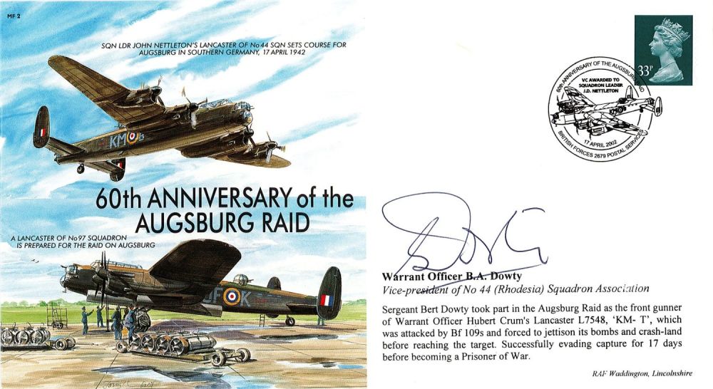 Lot 119: WW2 W/O BA Dowty Signed 60th Anniversary of...