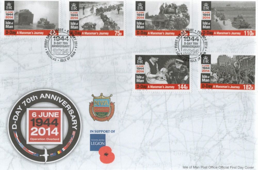 Lot 165: D Day 70th Anniversary Isle of Man Post...