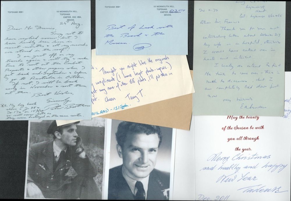 Lot 169: WW2 RAF Collection of 7 RAF Pilots Signed...